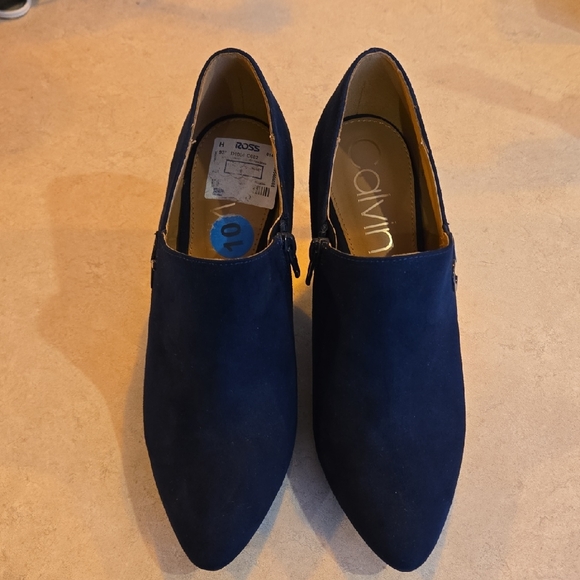 Calvin Klein Shoes - Calvin Klein Faux Suede Heels